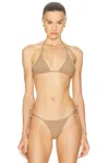 Éterne Isla Bikini Top In Neutral