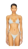 Éterne Isla Bikini Top In Blue