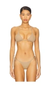 Éterne Isla Bikini Top In Brown