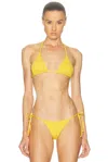 Éterne Isla Bikini Top In Yellow