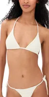 Éterne Isla Bikini Top White In Brown