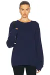 Éterne James Oversized Sweater In Navy