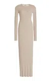 Éterne Jersey Maxi Dress In Ivory