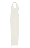 ÉTERNE JERSEY MAXI HALTER DRESS