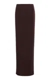 Éterne Jersey Maxi Skirt In Brown