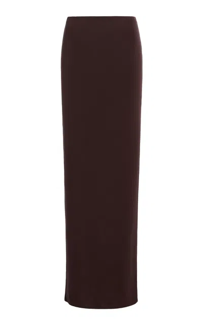Éterne Jersey Maxi Skirt In Brown