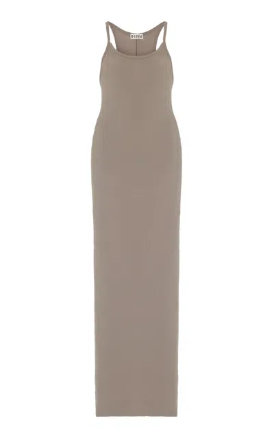 Éterne Jersey Maxi Tank Dress In Brown