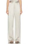 Éterne Josephine Silk Pant In Dove