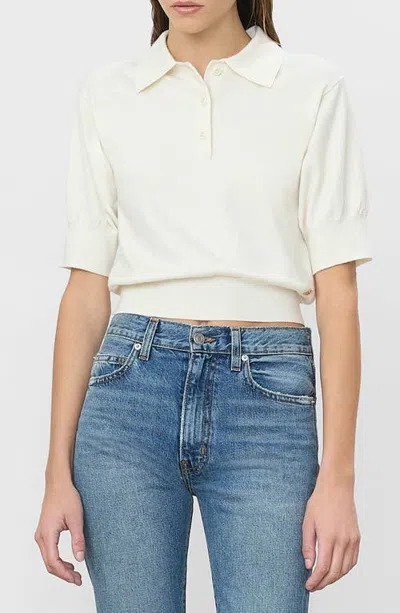 Éterne Eterne Journ Cashmere Blend Polo Sweater In Cream