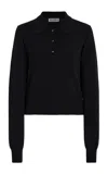 Éterne Journey Cashmere Polo Sweater In Black