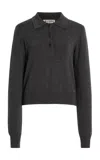 Éterne Journey Cashmere Polo Sweater In Gray
