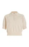 Éterne Journey Cashmere Polo Sweater In Ivory