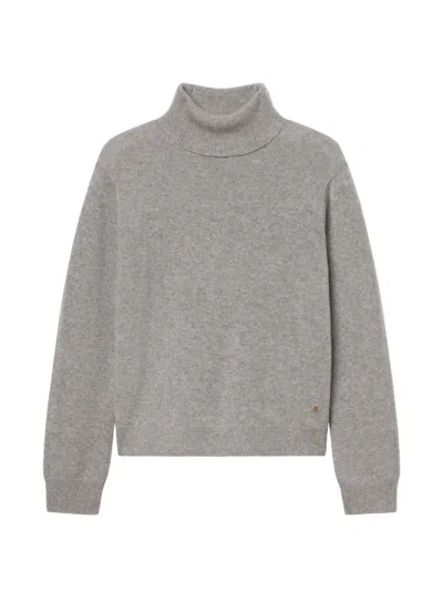 Éterne Keaton Roll-neck Sweater In Silver