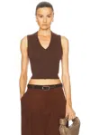 Éterne Lenny Vest In Chocolate