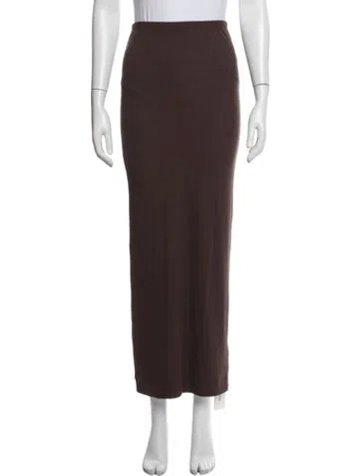 Pre-owned Éterne Long Skirt In Brown