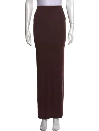 Pre-owned Éterne Long Skirt In Brown