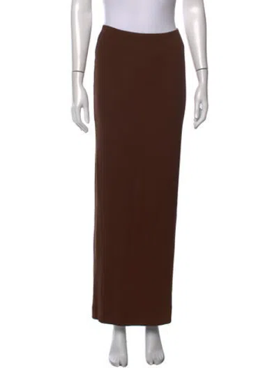 Pre-owned Éterne Long Skirt In Brown