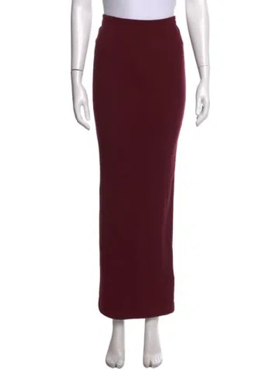 Pre-owned Éterne Long Skirt In Burgundy