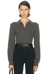 Éterne Long Sleeve Journey Cashmere Top In Gray