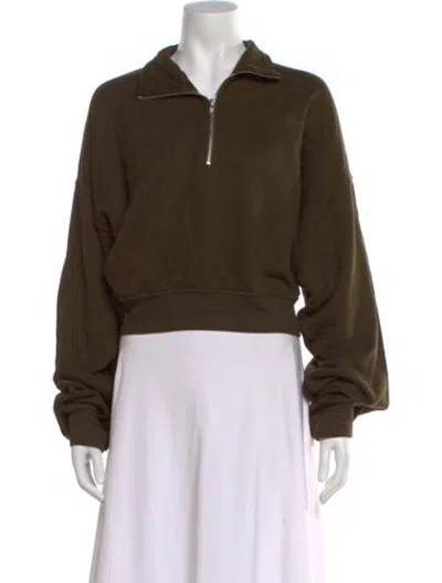 Pre-owned Éterne Long Sleeve Sweatshirt In Green
