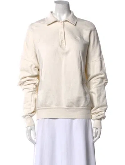 Pre-owned Éterne Long Sleeve Sweatshirt In White