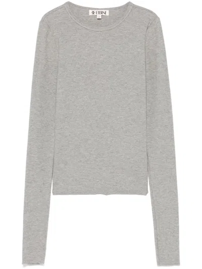 Éterne Long-sleeve T-shirt In Grey