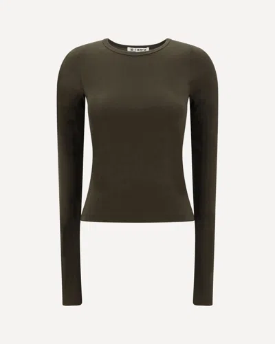 Éterne Long-sleeve Top In Brown