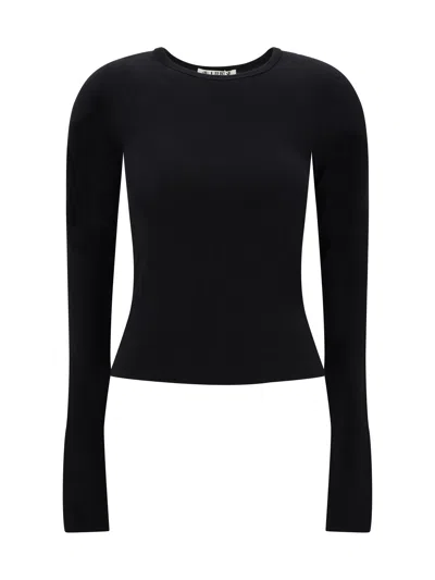 Éterne Long-sleeve Top In Black