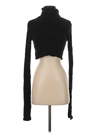 Pre-owned Éterne Long Sleeve Top Black Turtleneck Tops