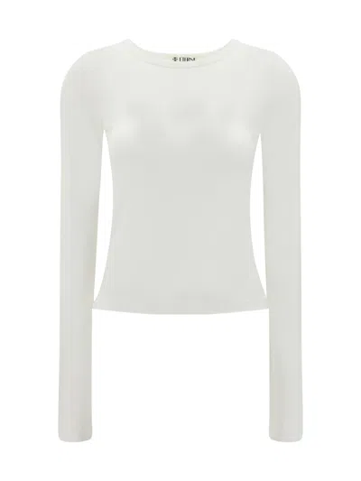 Éterne Long Sleeve Thermal Jersey T-shirt In White