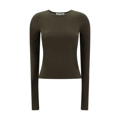 Éterne Long-sleeve Top In Brown
