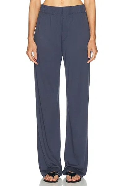 Éterne Lounge Cotton Modal Pant In Blue