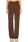 Éterne Willow Cotton Pants In Chocolate