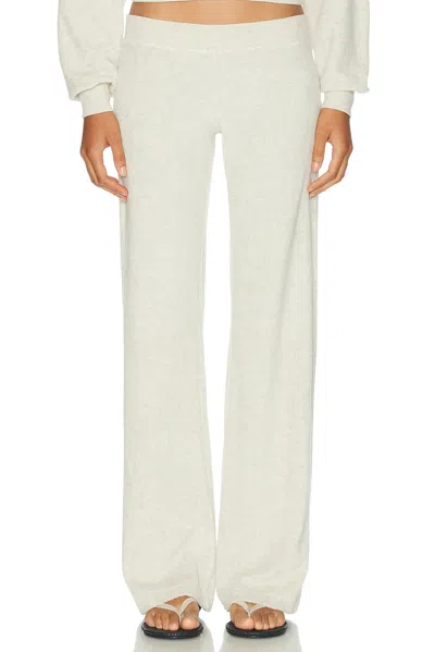 Éterne Low Rise Lounge Terry Pant In White