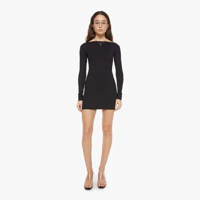 Éterne L/s Boatneck Mini Dress Skirt In Purple