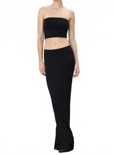 Éterne Emma Jersey Maxi Skirt In Black