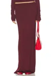 Éterne Maxi Soft Jersey Skirt In Red