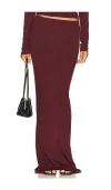 Éterne Maxi Soft Jersey Skirt In Red