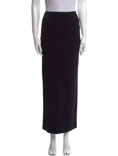 Pre-owned Éterne Midi Length Skirt In Black