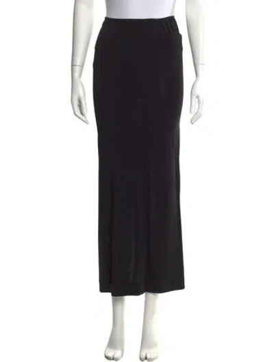Pre-owned Éterne Midi Length Skirt In Black