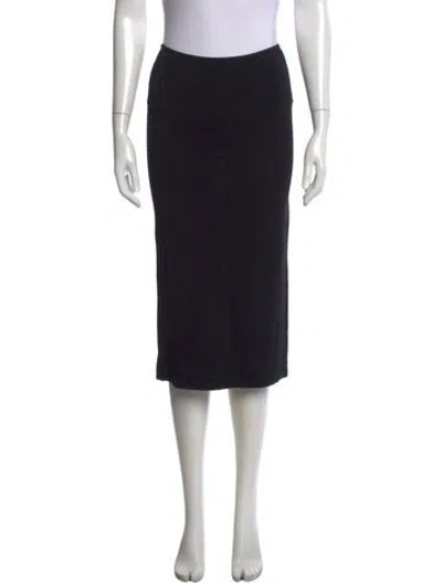 Pre-owned Éterne Midi Length Skirt In Black