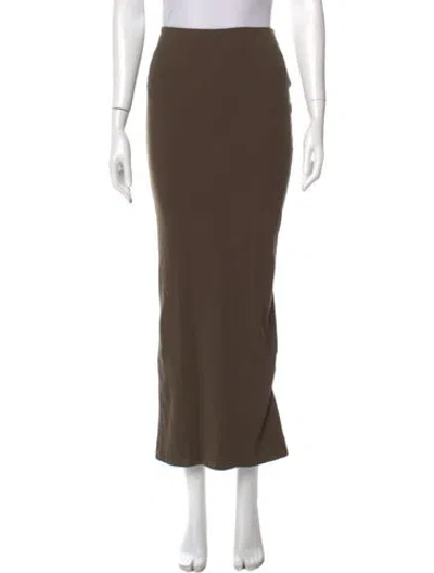 Pre-owned Éterne Midi Length Skirt In Brown