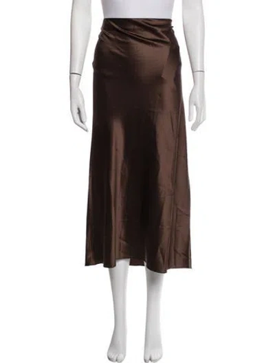 Pre-owned Éterne Midi Length Skirt In Brown