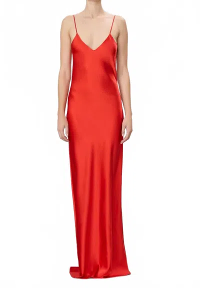 Éterne Mila Maxi Dress In Poppy In Red