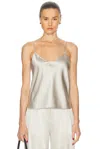 Éterne Mila Silk Camisole In Dove