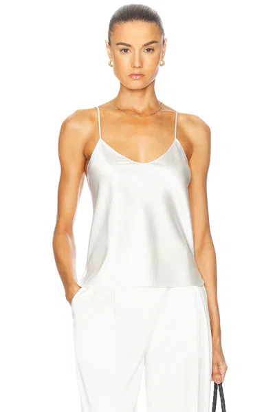 Éterne Mila Silk Top In Ivory