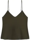 Éterne Mila V-neck Tank Op In Brown