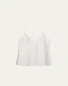 Éterne Mila Silk Top In Ivory