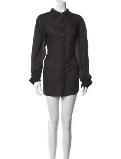 Pre-owned Éterne Mini Dress In Grey