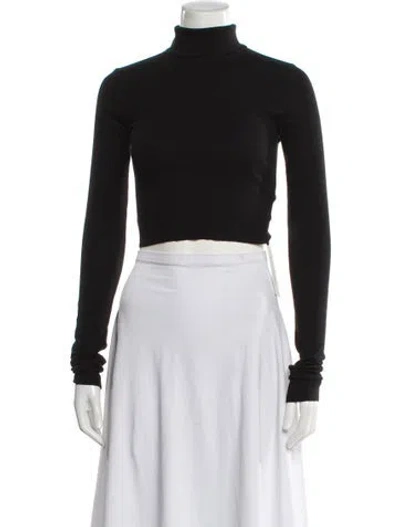 Pre-owned Éterne Mock Neck Sweater In Black